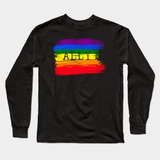 Ally Rainbow Long Sleeve T-Shirt